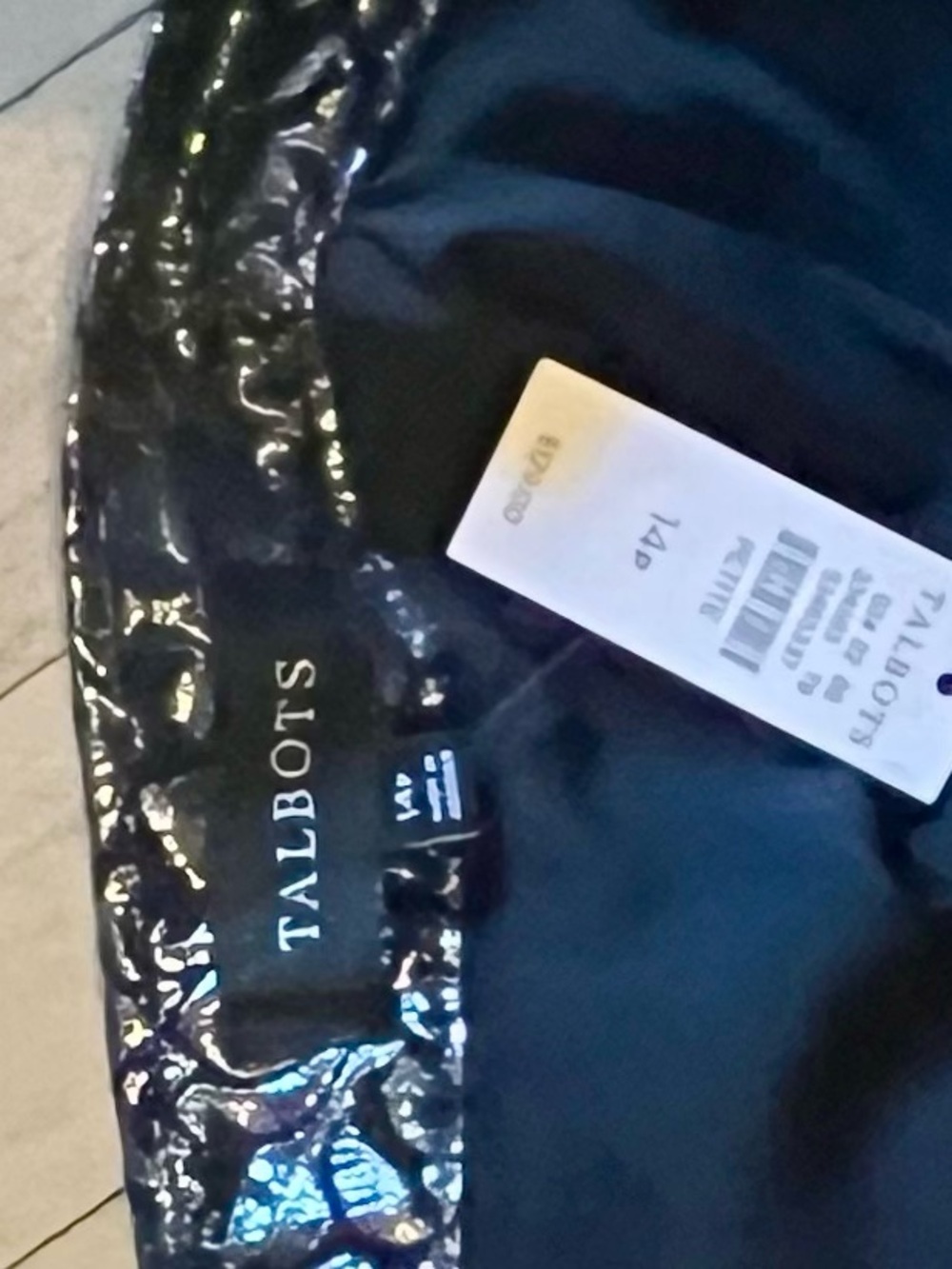 Talbots Metallic Jacquard Pants - Picture 4 of 4